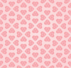 Love Hearts Seamless Background. Valentin's day pattern.