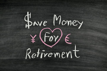 Obraz premium save money for retirement