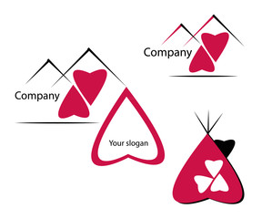 Logo - company, house of hearts © Kamila Hyhlíková