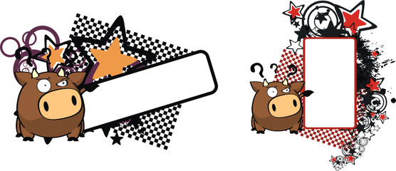 bull ball cartoon copyspace7