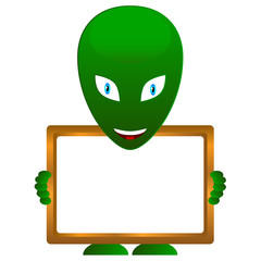 Alien with frame