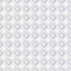 Abstract white texture, seamless 3d square tiled pattern.