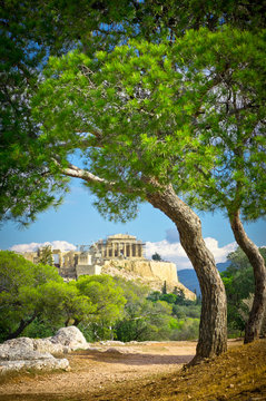 Beautiful view of ancient Acropolis, Athens, Greece