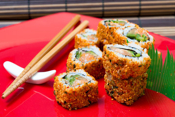 fresh sushi japanese food