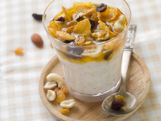 Yogurt with muesli