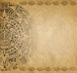 Fototapeta na wymiar Mayan calendar
