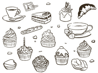 Set of cupcakes - 49182417