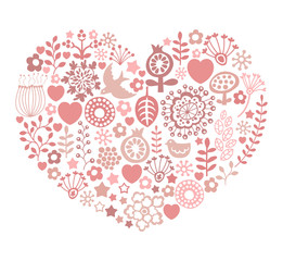 heart shaped valentine's day card