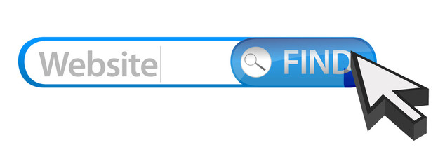 Searching for a website. Bad seo concept