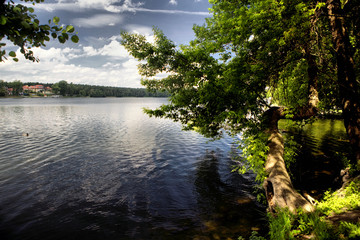 Lake in Wagrowiec, Poland