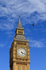 Fototapeta na wymiar Big Ben & Aircraft