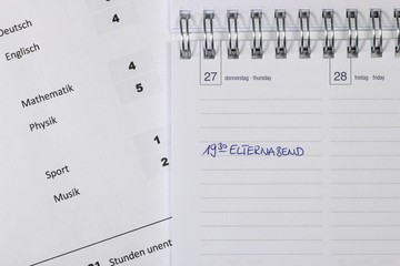 Termineintrag 'Elternabend' im Kalender