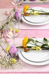 Easter table setting