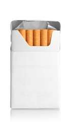 Box of cigarettes, isolated on a white
