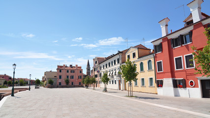 Fototapeta na wymiar Kolorowe domy i budynki w Wenecja, Włochy