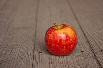 Apple on table