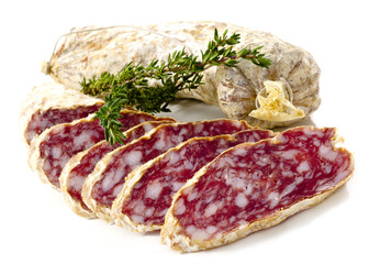 slices of salame from Italy