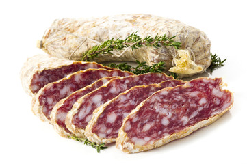 slices of salame from Italy