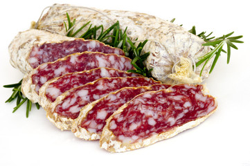 slices of salame from Italy