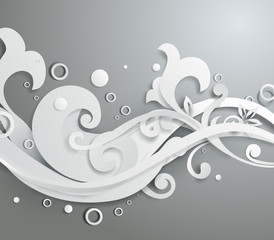 Vector 3d Floral Ornament