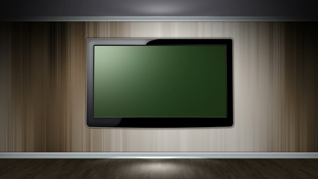 Room and Television, Green Screen and Alpha Channel