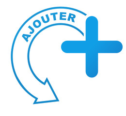 Fototapeta premium ajouter sur symbole bleu