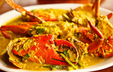 fried crab curry