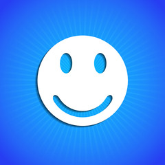 Vector icon on blue background. Eps10