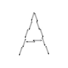 vector alphabet on a white background. Eps10