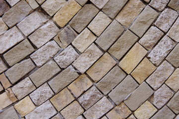 Mosaic on the wall outside house