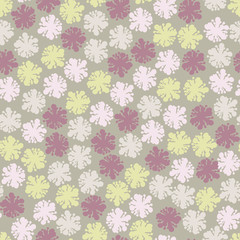 Elegance seamless pastel flower pattern.