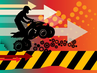 Off-road abstract background, vector illustration © Flavijus Piliponis