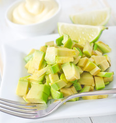 salad with avocado