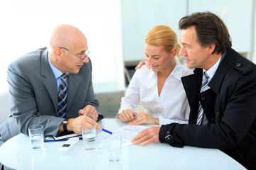 Beratungsgespräch bei der Bank