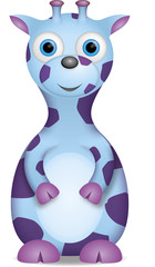 kleine hellblau-lila Giraffe