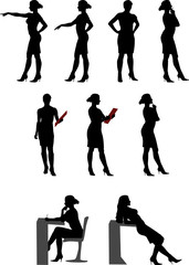 Silhouettes 1 (Office lady)