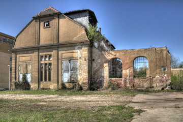 Obraz premium Altes Elektriezitätswerk Brauhausstraße in Meißen-Cölln