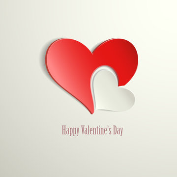 Happy Valentine's Day Hearts eps10 vector illustration