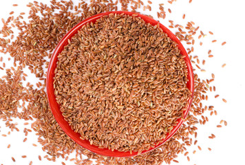 pile of brown rice