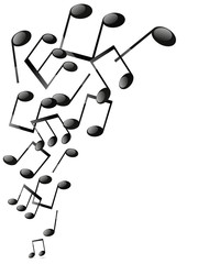 Musical notes background