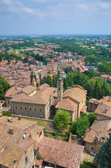 Fototapeta na wymiar Panoramiczny widok Castell'Arquato. Emilia-Romania. Włochy.