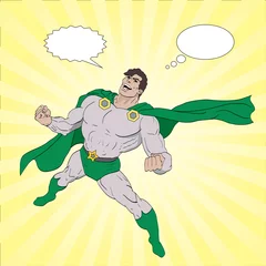 Photo sur Plexiglas Super héros Super-héros qui rit