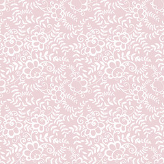 Retro flowers seamless pattern