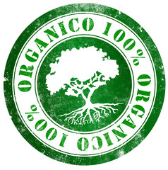 Organic 100% stamp