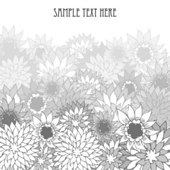 Fototapeta premium Hand drawn floral vintage background
