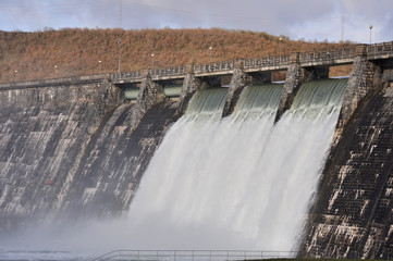 Dam over Zadorra river, Basque Country (Spain)