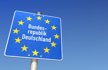 Zollschild Bundesrepublik Deutschland