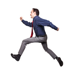 jumping businessman