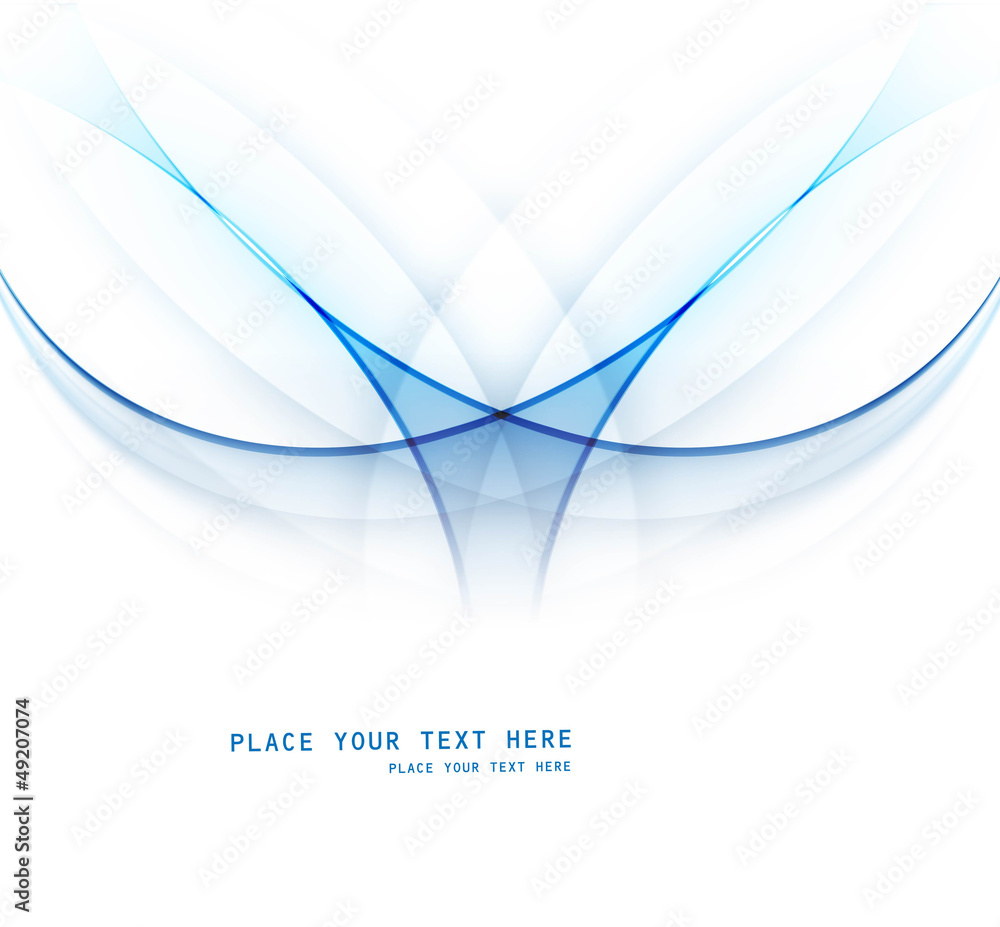 Canvas Prints abstract technology blue shiny wave vector
