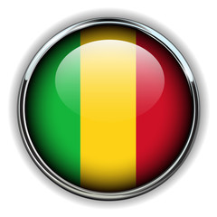 Fototapeta premium Republic of Mali button